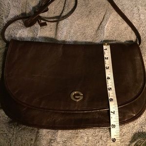 Deep brown genuine leather shoulder bag 💼👜❤️